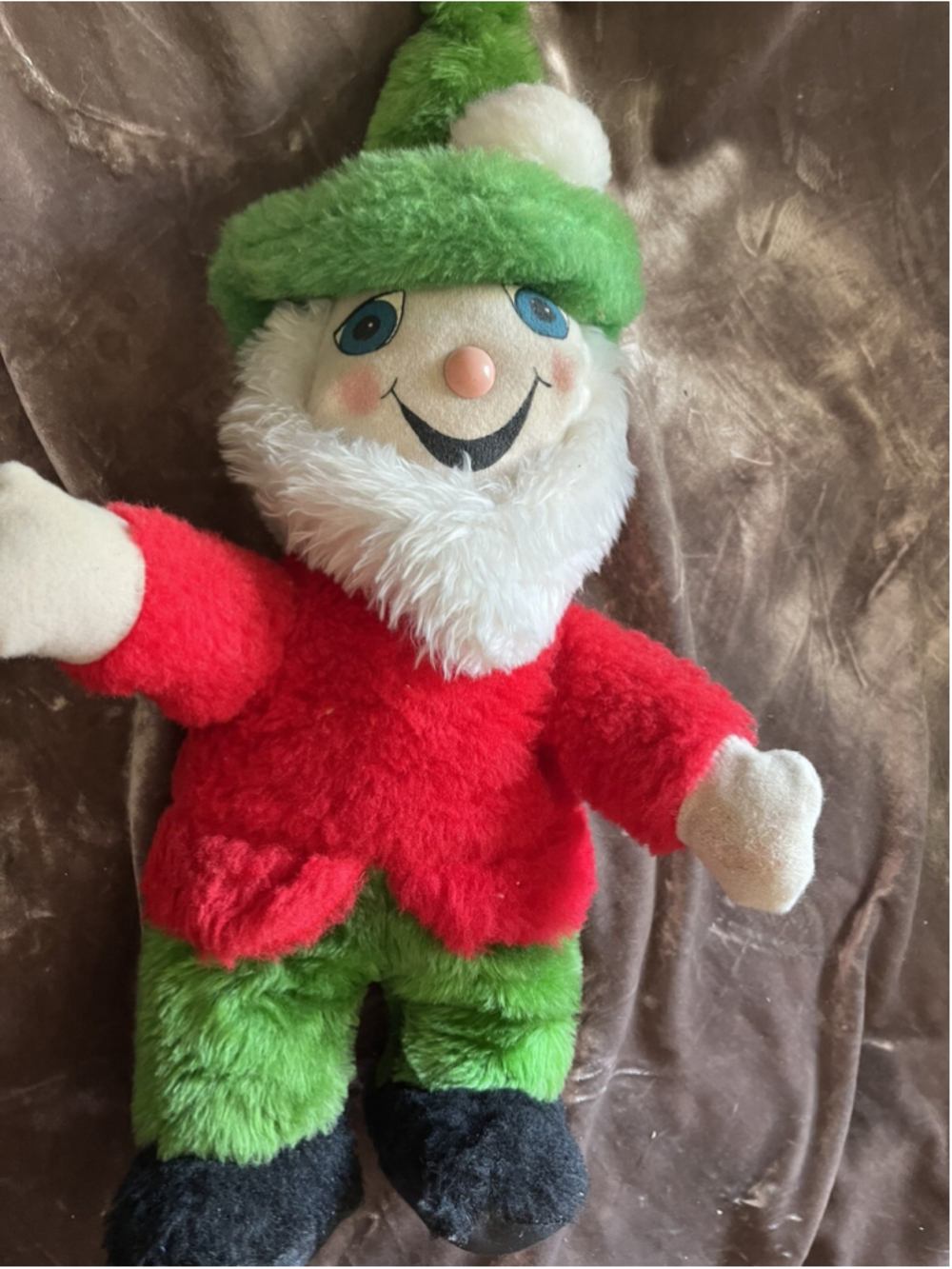 Vintage Plush ElF Dwarves Gnomes KB Bros Inc VERY RARE FIND , SUPER CUTE